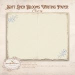 Soft Linen Blooms Pages: Writing Pages (Lined and Unlined) | Shabby Chic Printable Journal Pages | Junk Journal Inserts - Image 7