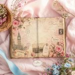 A Lady in London Junk Journal Kit | Vintage Floral Ephemera, Scrapbook Pages (JPG PDF) - Image 4