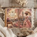 A Lady in London Junk Journal Kit | Vintage Floral Ephemera, Scrapbook Pages (JPG PDF) - Image 8