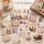 Victorian London Ephemera Pack | Tags, Tickets, Floral Embellishments (Digital Download) - Image 4