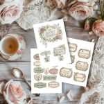 Secret Garden Junk Journal Kit: Vintage Floral Pages, Botanical Ephemera, Garden Fussy Cuts - Image 7