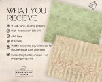 Timeless Damask Vintage Papers: Horizontal Filler Pages, Junk Journal Supplies, Background Papers - Image 2