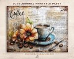 Vintage Coffee House Collection: Junk Journal Papers (Part 1) - Image 4