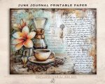 Vintage Coffee House Collection: Junk Journal Papers (Part 1) - Image 7