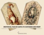 Vintage Christmas Gift Tags | Storybook Ephemera, Printable Labels (Digital Download) - Image 4