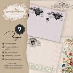 Bloom & Ledger Writing Papers: Antique Journal Ledger, Botanical Ephemera - Image 2