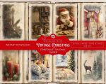 Vintage Christmas Junk Journal:  Cozy Winter Printable Pages, Scrapbook Paper, Vintage Ephemera