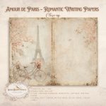 Paris Writing Paper: Vintage Love Letter Backgrounds (Digital Download) - Image 3