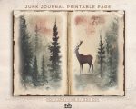 Vintage Christmas Junk Journal:  Cozy Winter Printable Pages, Scrapbook Paper, Vintage Ephemera - Image 5