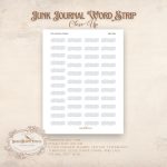 Soft Linen Blooms Collection: Words Strip | Junk Journal Text Labels | Vintage Shabby Word Ephemera - Image 5