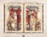 Vintage Christmas Junk Journal:  Cozy Winter Printable Pages, Scrapbook Paper, Vintage Ephemera - Image 7