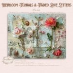Heirloom Florals Junk Journal Papers: Faded Love Letters, Shabby Chic Botanical Ephemera (Digital Download) - Image 7