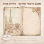 Paris Writing Paper: Vintage Love Letter Backgrounds (Digital Download) - Image 7