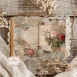 Heirloom Florals Junk Journal Papers: Faded Love Letters, Shabby Chic Botanical Ephemera (Digital Download) - Image 8