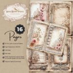 Shabby Lace Junk Journal Pages | Floral Ephemera (Printable PDF) - Image 2