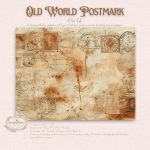 Old World Postmark: Coffee-Stained Background Papers - Image 3