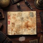Old World Postmark: Coffee-Stained Background Papers - Image 8