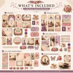 Victorian London Ephemera Pack | Tags, Tickets, Floral Embellishments (Digital Download) - Image 2