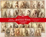 Vintage Christmas Junk Journal Pages | Storybook Holiday Ephemera (Digital Download)