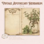 Vintage Apothecary Herb Journal Pages | Botanical Ephemera (JPG & PDF) - Image 7