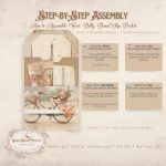 Amour de Paris Belly Band Slip Pocket: Junk Journal Pocket,Printable Ephemera - Image 3