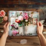Heirloom Florals Junk Journal Papers: Faded Love Letters, Shabby Chic Botanical Ephemera (Digital Download) - Image 4
