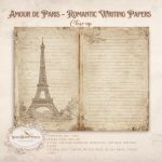 Paris Writing Paper: Vintage Love Letter Backgrounds (Digital Download) - Image 8