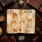 Old World Postmark: Coffee-Stained Background Papers - Image 6