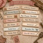 Parisian Rose Archives Word Strips & Sentiments:  200+ Vintage French Printable Labels, Junk Journal Ephemera - Image 2
