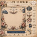 Rose Merchant Ledger Junk Journal Pages | Vintage French Ephemera Kit (Digital Download) - Image 4