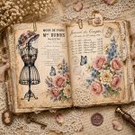 Parisian Rose Archives Papers | Vintage French Ledger Pages | Paris Ephemera Backgrounds | Junk Journal Papers - Image 8