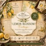 Lemon Blossom Cottage Junk Journal Papers | Vintage French Market Botanical Prints (Digital Download)