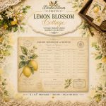 Lemon Blossom Cottage Junk Journal Papers | Vintage French Market Botanical Prints (Digital Download) - Image 8