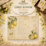 Lemon Blossom Cottage Junk Journal Papers | Vintage French Market Botanical Prints (Digital Download) - Image 5
